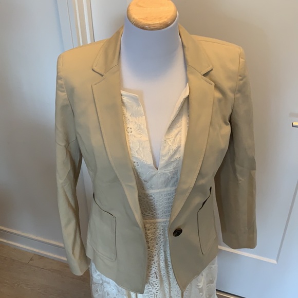 Armani Exchange A/X Tan Blazer Size 4 - Picture 6 of 12
